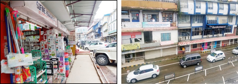 Many important commercial centres in the main town in Kohima registered low customer turnout over the past few days. (Morung Photos)